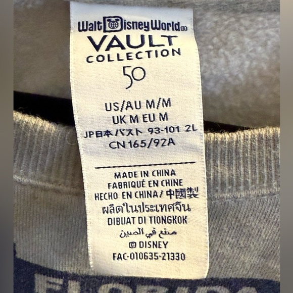 Walt Disney World 50th Anniversary Vault Collection Sweatshirt - Unisex Size Med - Picture 10 of 10